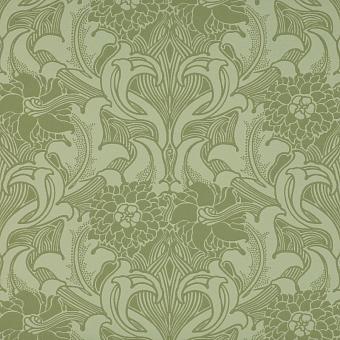 Флизелиновые обои Little Greene 0263DAPEAGR коллекции National Trust Papers III