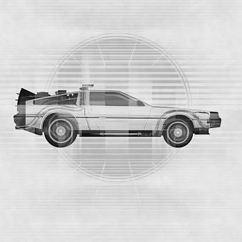 Текстильные обои Factura Back To The Future 8 T коллекции Kids